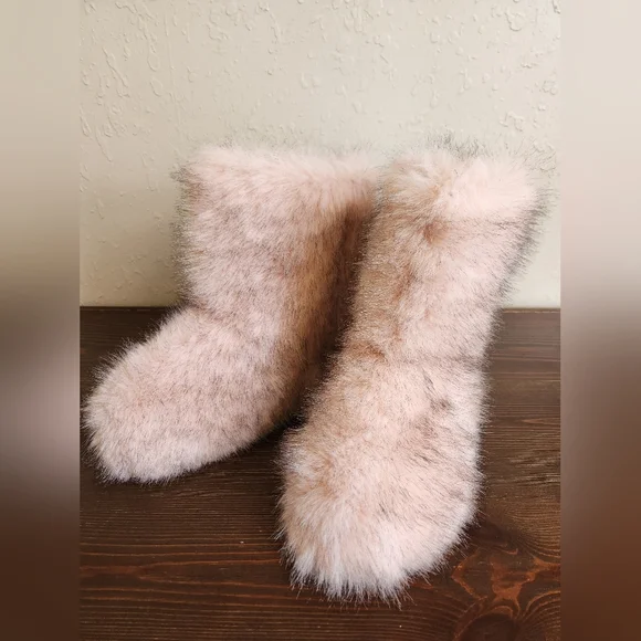 Winter Warm Fashion Casual Furry Boots With Thermal Lining Size 9 - Picture 5 of 9